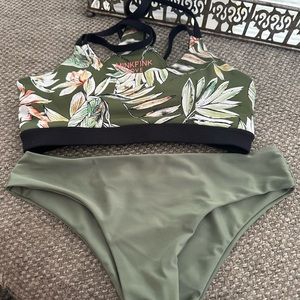 Girls xs two piece bathing suit